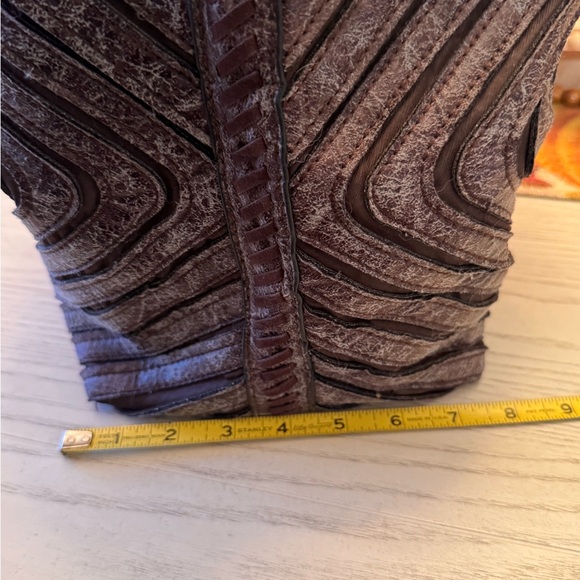 Black Rivet Textured Dark brown Tote from Wilson’s Leather! Like new! - Picture 10 of 10